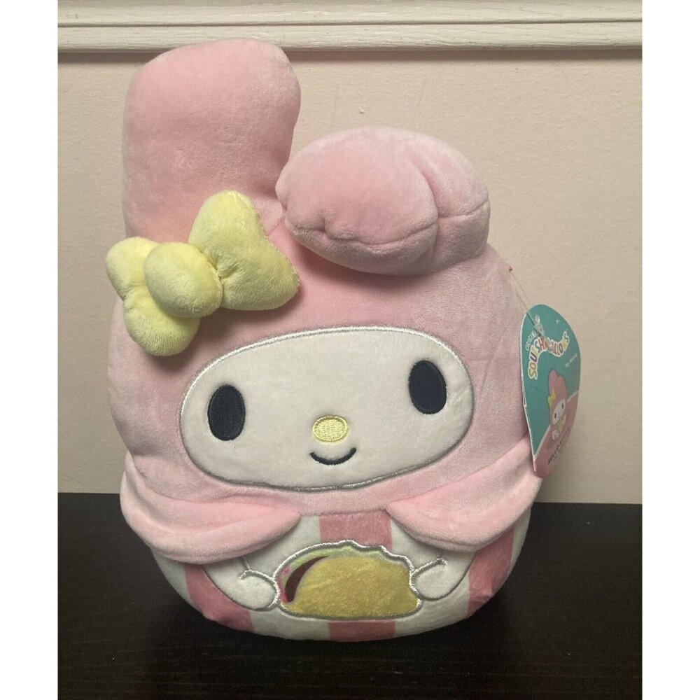 Squishmallows Sanrio My Melody Holding Taco NWT 2022 Plush Kelly Toys